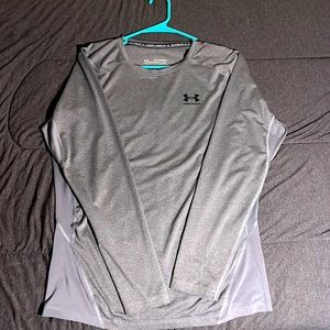 Under Armour compression heat gear long sleeve.